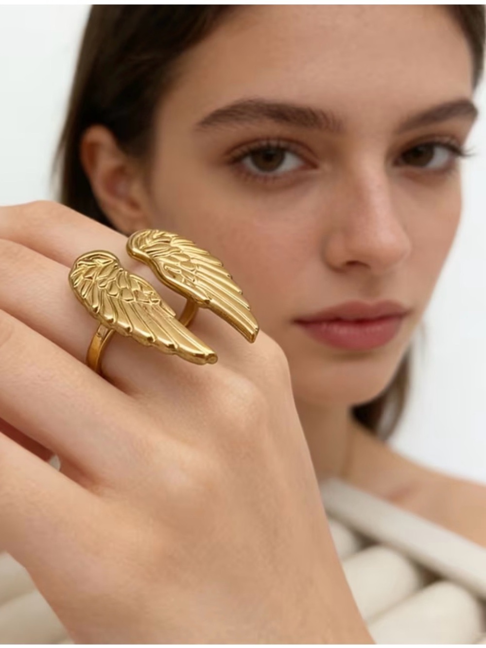 18k gold plated stainless steel rings